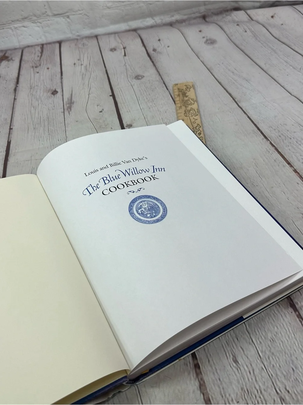 Cookbook by Jane & Michael Stern - Cream and Blue